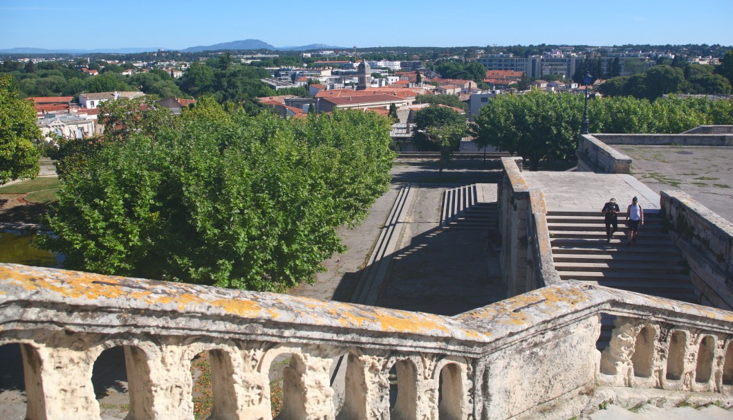 Montpellier in Südfrankreich - Château d'Eau, Panorama Montpellier und Umgebung