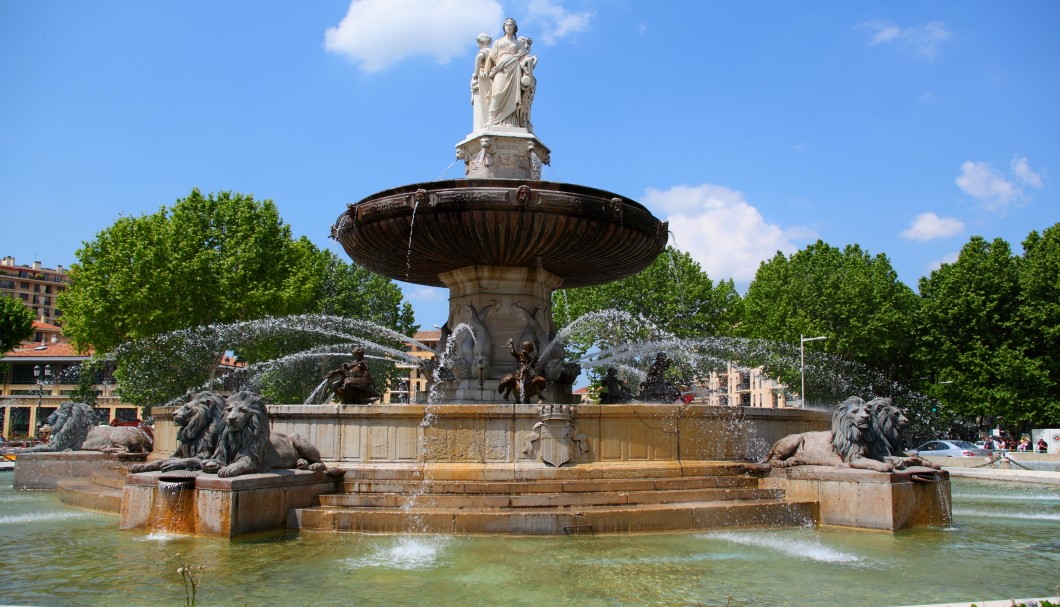 Aix-en-Provence - Brunnen Fontaine de la Rotonde