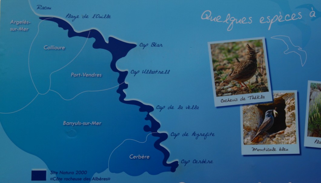 Karte Côte Vermeille