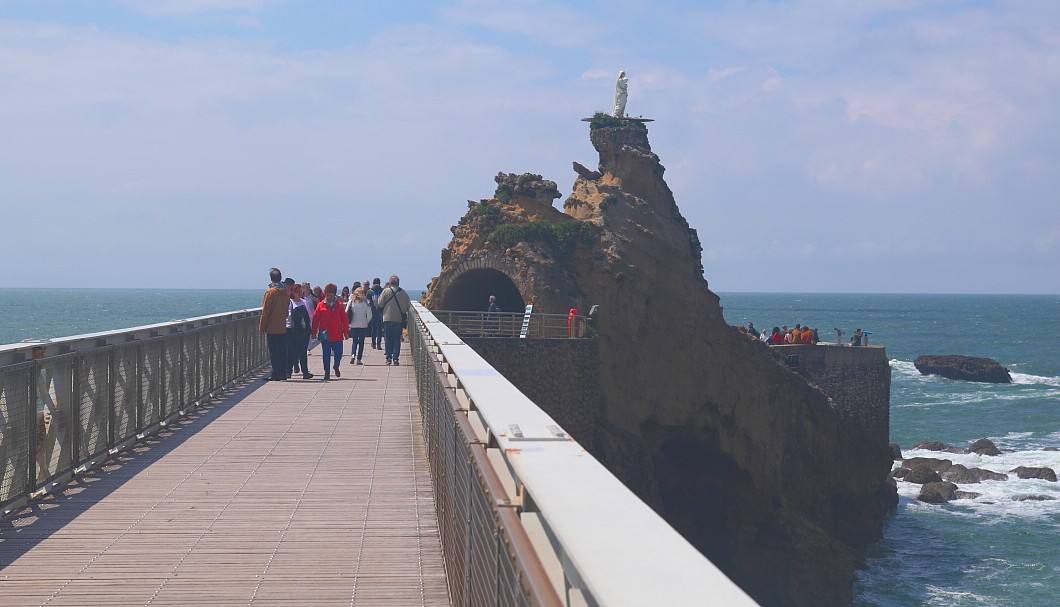 Biarritz in Frankreich am Atlantik - Passerelle Eiffel