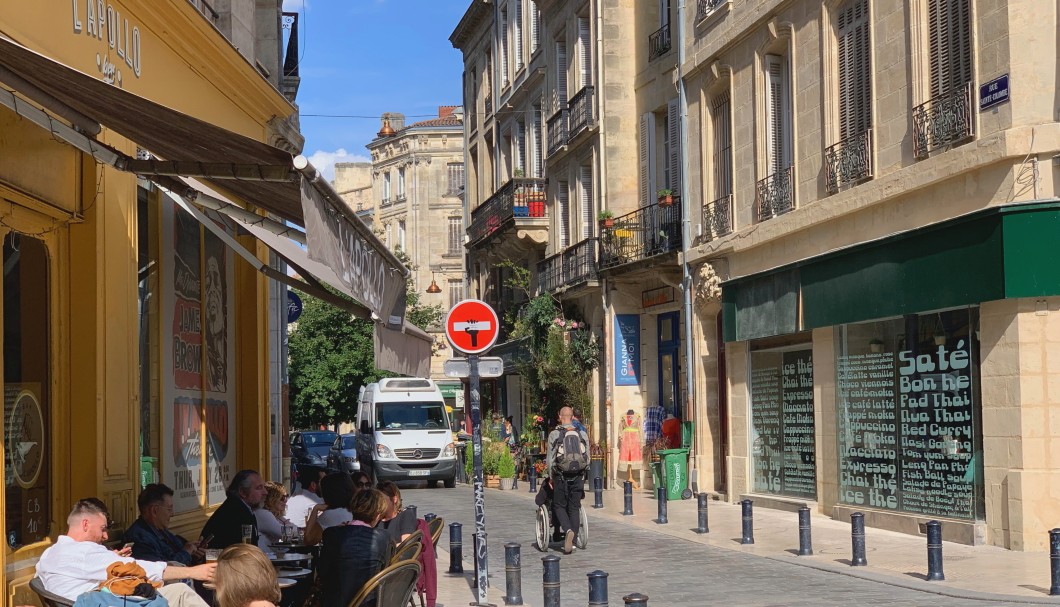 Bordeaux in Frankreich nahe am Atlantik - Rue Sainte Colombe