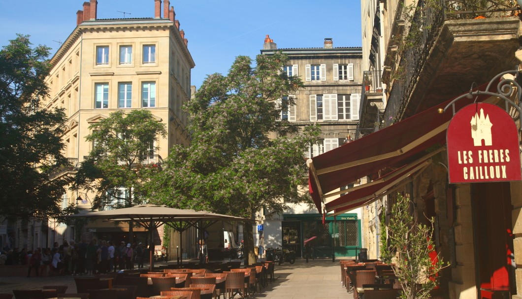 Bordeaux in Frankreich nahe am Atlantik - Place du Palais