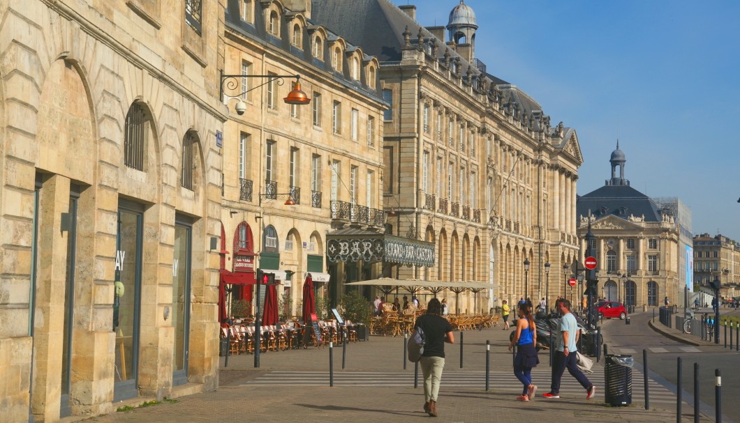 Bordeaux in Frankreich nahe am Atlantik - Quai de la Douane