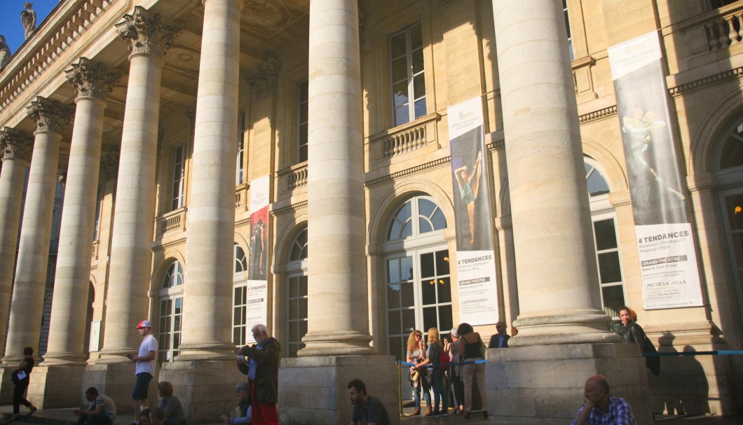 Bordeaux in Frankreich nahe am Atlantik - Säulen Grand Théâtre