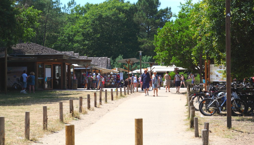 Die Dune de Pilat an der Atlantikküste - Zugang zur Düne