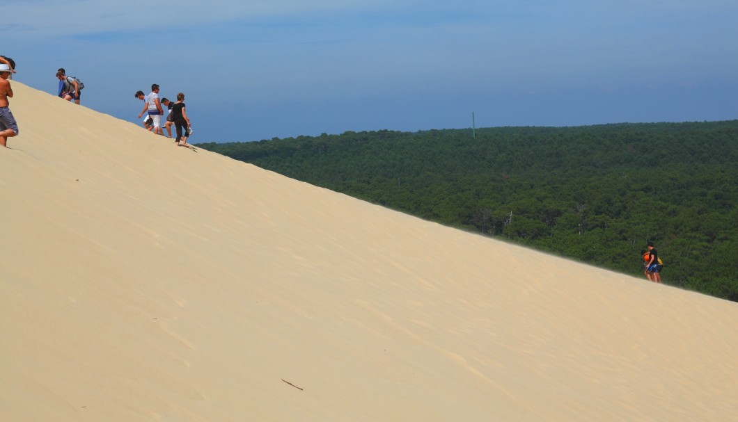 Die Dune de Pilat an der Atlantikküste - Seitenansicht Düne