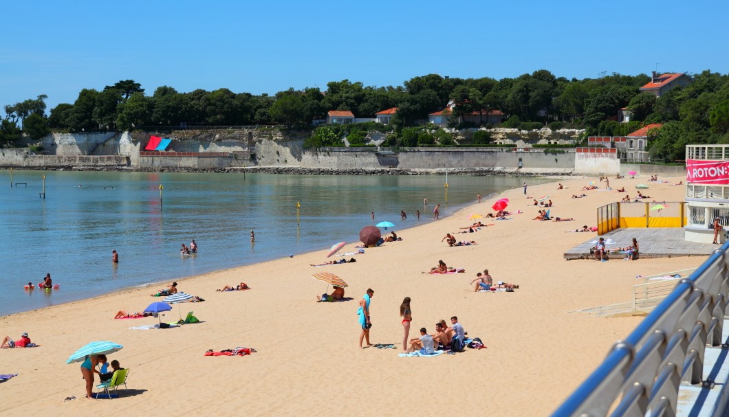 Fouras-les-Bains an der Atlantikküste - Strand Grande Plage Detail