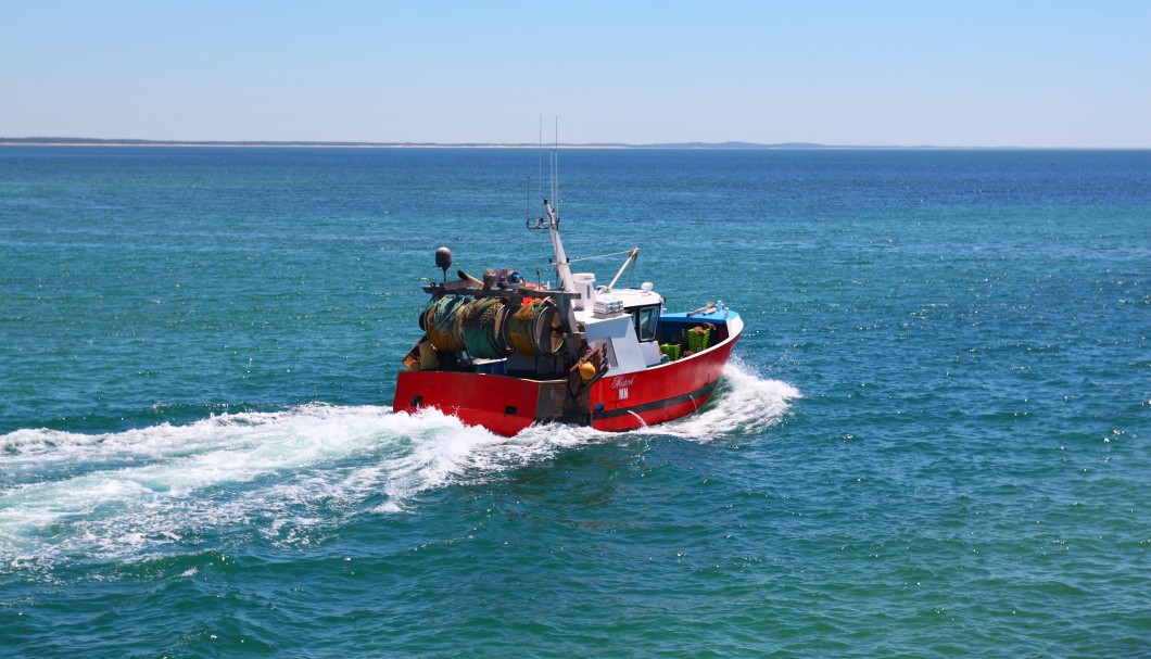 Île d'Oléron Frankreich Atlantik - La Cotinière Ausfahrt Fischerboot