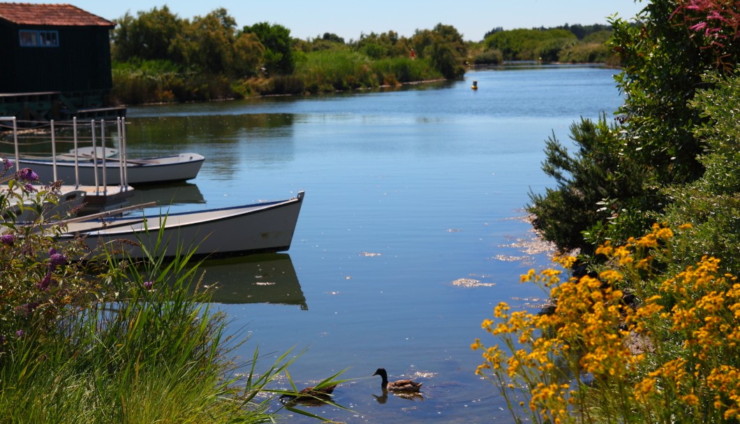 Île d'Oléron Frankreich Atlantik - Le Port des Salines Teich