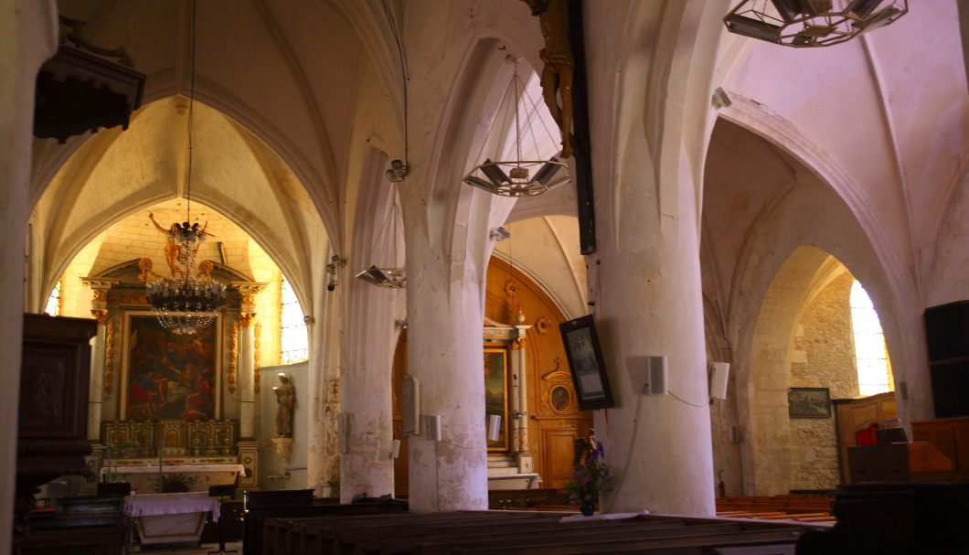 Île de Ré Frankreich Atlantik - Ars-en-Ré Kirche innen