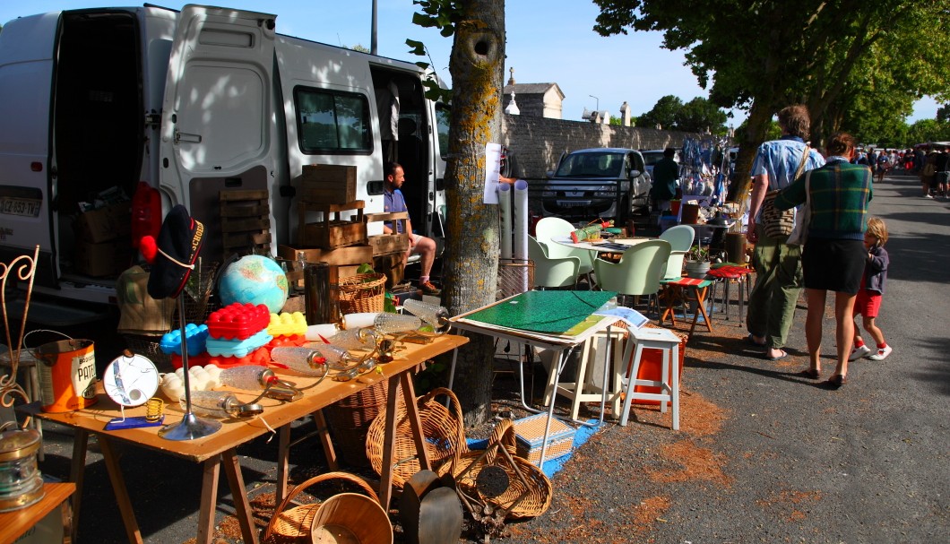 Île de Ré Frankreich Atlantik - Le Bois-Plage-en-Ré Flohmarkt