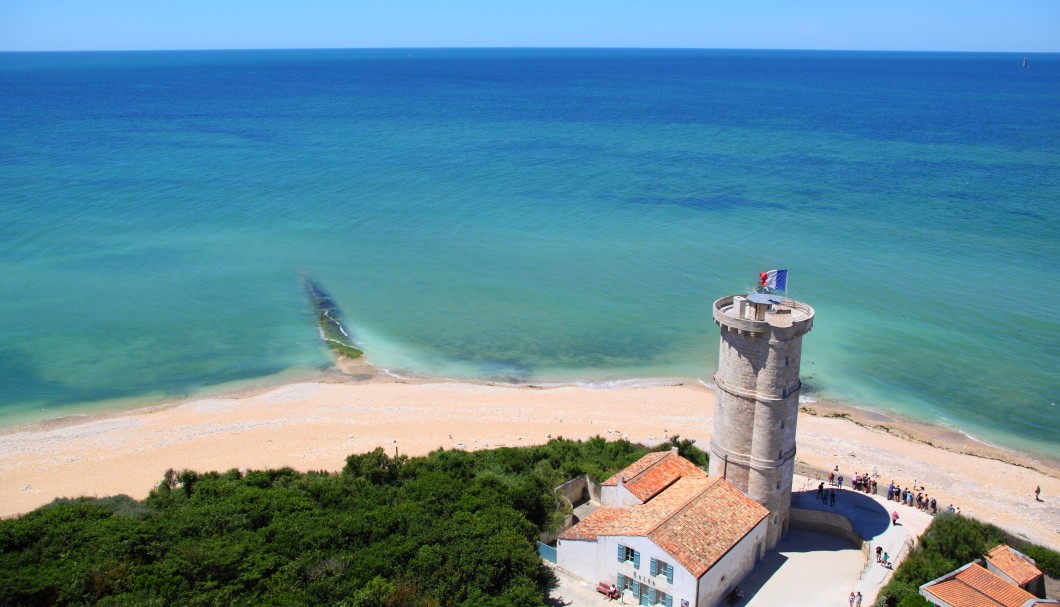 Île de Ré Frankreich Atlantik - Aussicht Phare des Baleines Strand Atlantik 