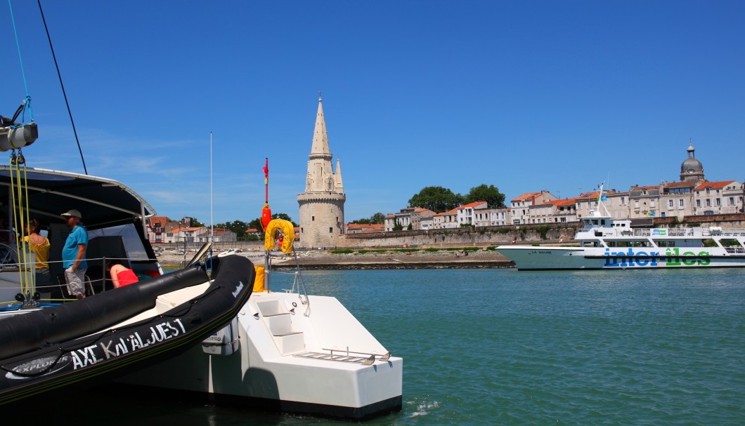 La Rochelle an der Atlantikküste - Stadtbefestigung mit Wehrturm