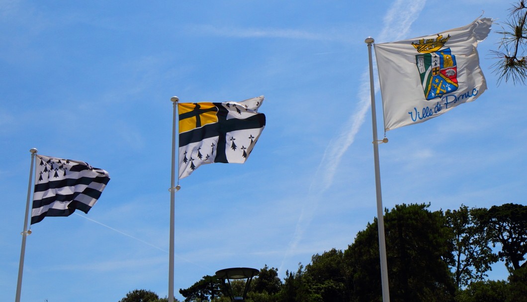 Pornic Frankreich Atlantik - Bretonische Flagge