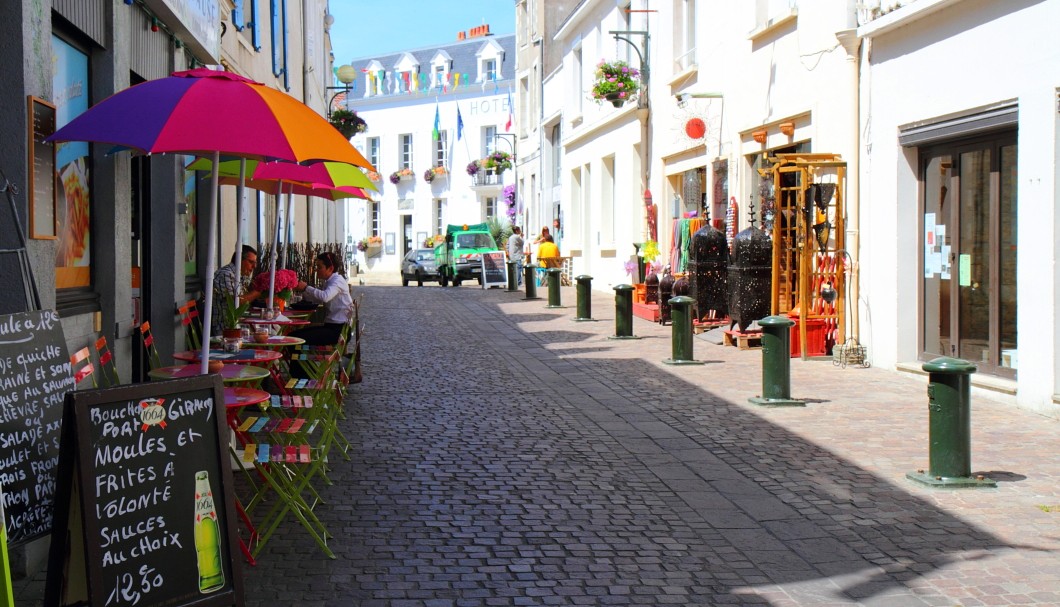 Pornic Frankreich Atlantik - Oberstadt Gasse