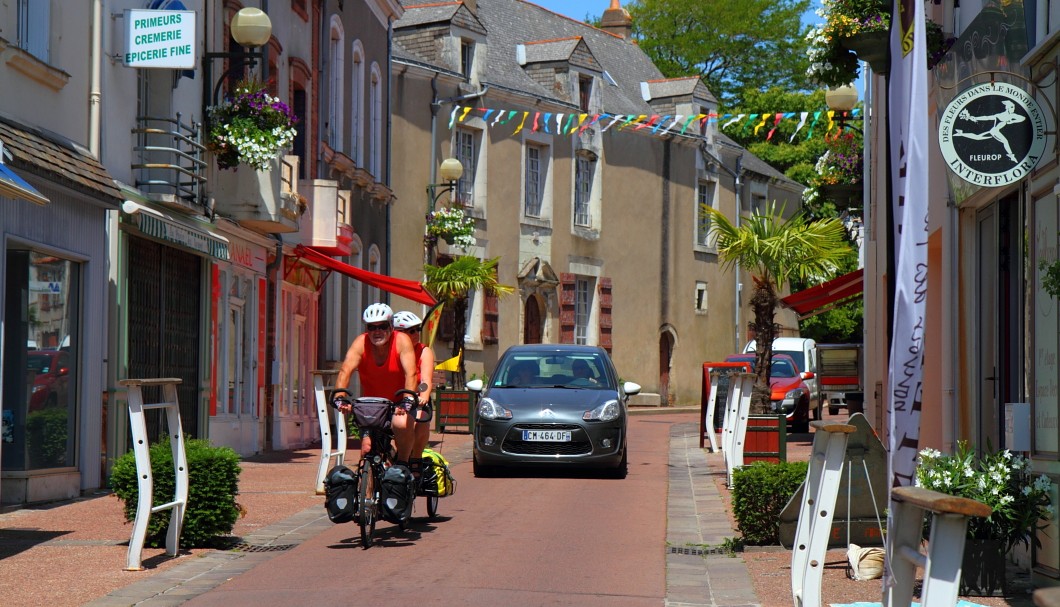 Pornic Frankreich Atlantik - Oberstadt Gasse