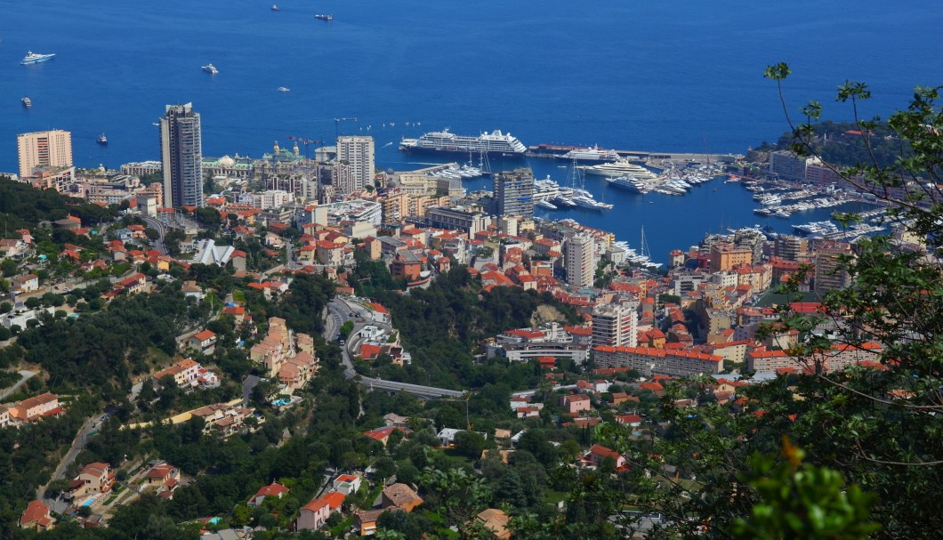 La Turbie - Aussicht auf Monaco und das Meer