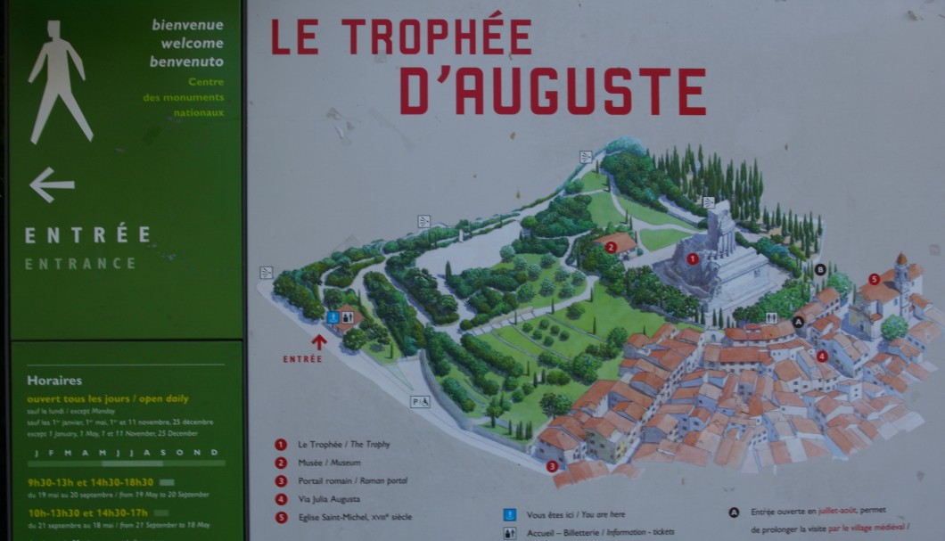 La Turbie - Lageplan Tropaeum