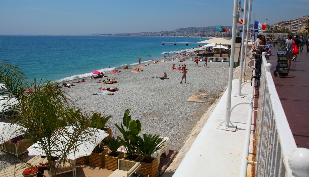 Nizza - Strand, Pavillons, Meer