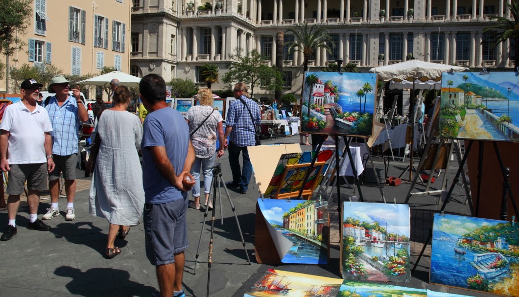 Nizza - Cours Saleya Gemäldemarkt