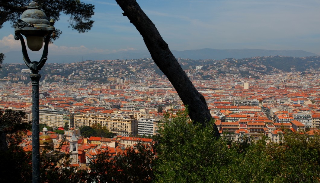 Nizza - Blick vom Schlossberg auf Nizza Richtung Landesinnere