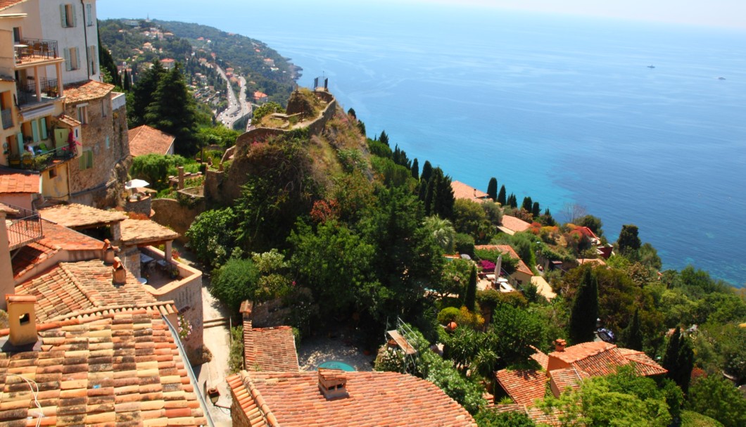 Roquebrune-Village - Blick Richtung Menton