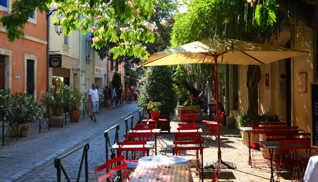 Aigues-Mortes in Südfrankreich - Altstadt Gasse 4