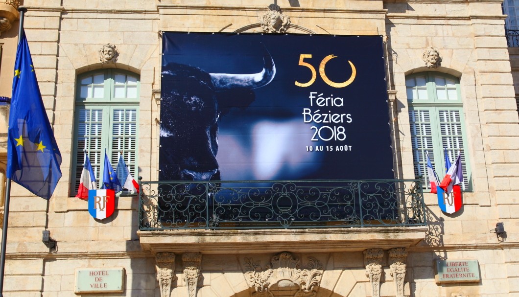 Béziers in Südfrankreich - Rathaus Féria 2018