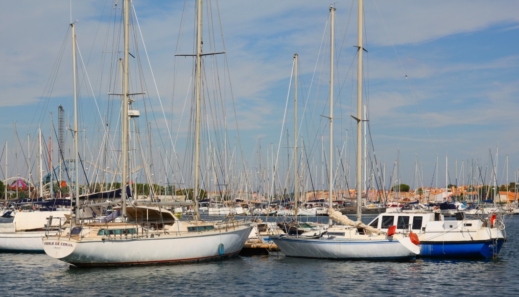 Cap d'Agde in Südfrankreich am Meer - Hafen