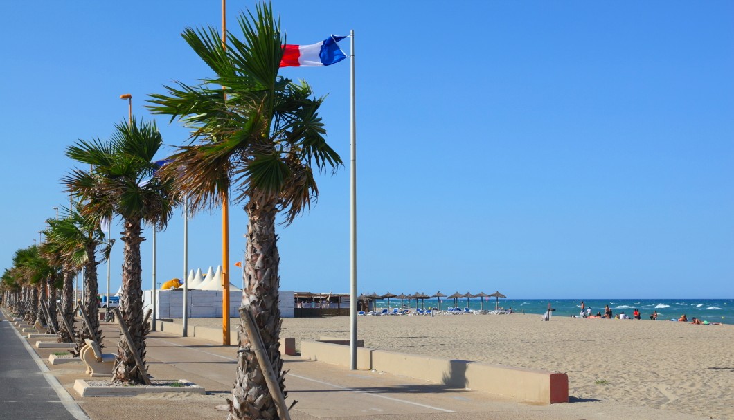 Le Barcarès in Südfrankreich am Meer - Promenade