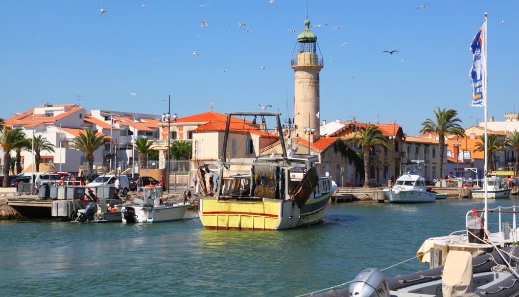 Südfrankreich am Meer Languedoc - Hafen Le Grau-du-Roi