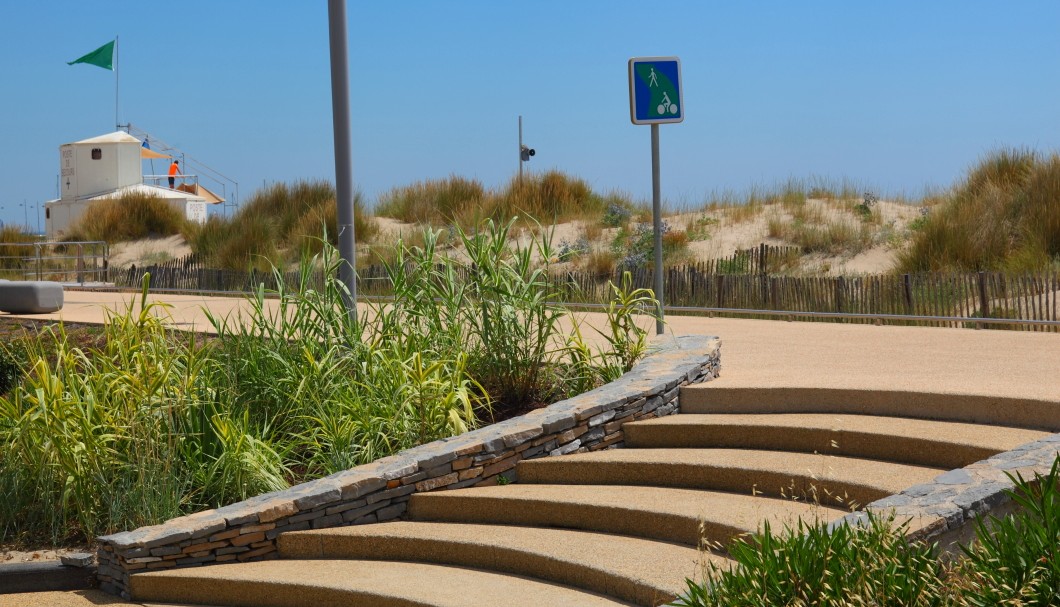 Marseillan-Plage in Südfrankreich am Meer - Zugang Strand