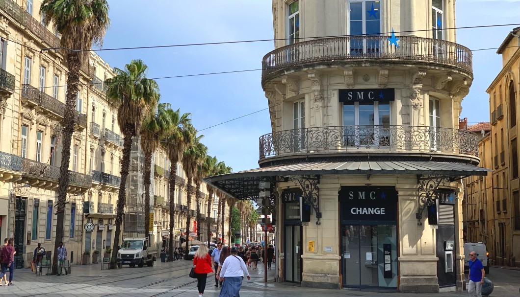 Montpellier in Südfrankreich - Innenstadt