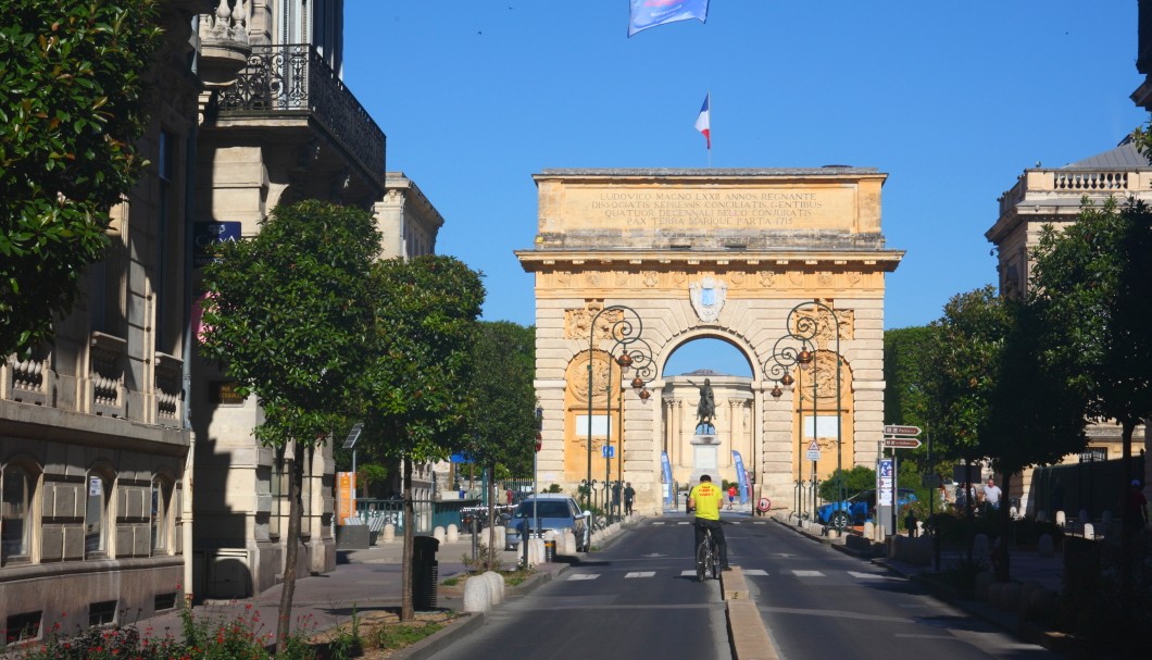 Montpellier in Südfrankreich - Arc de Triomphe