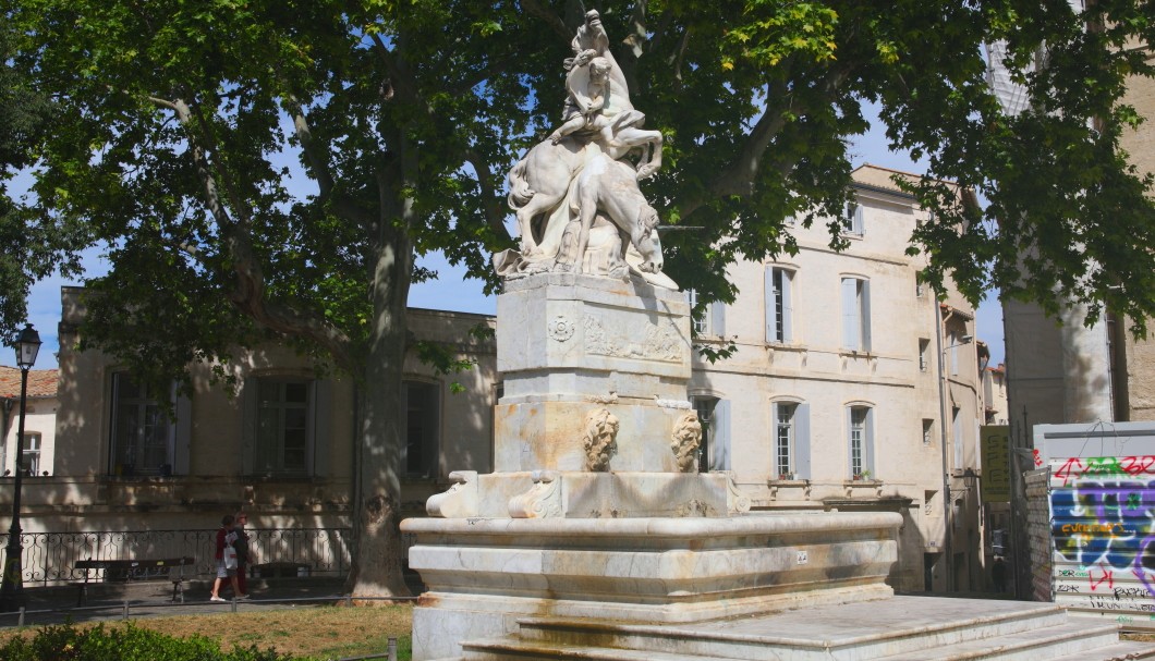 Montpellier in Südfrankreich - Place de la Canourgue