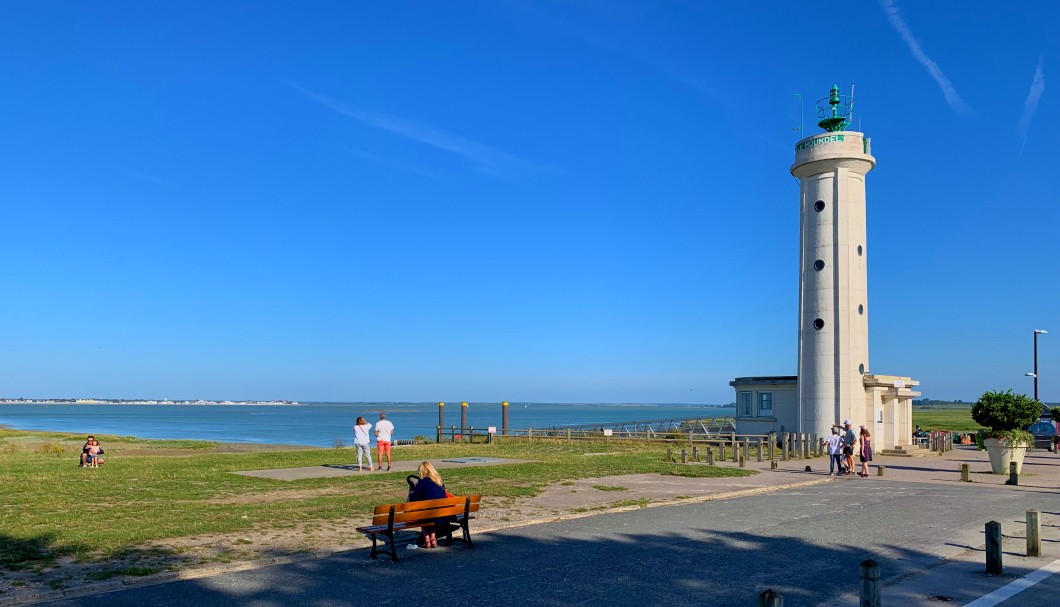 Pointe du Hourdel Sommebucht Nordfrankreich - Leuchtturm