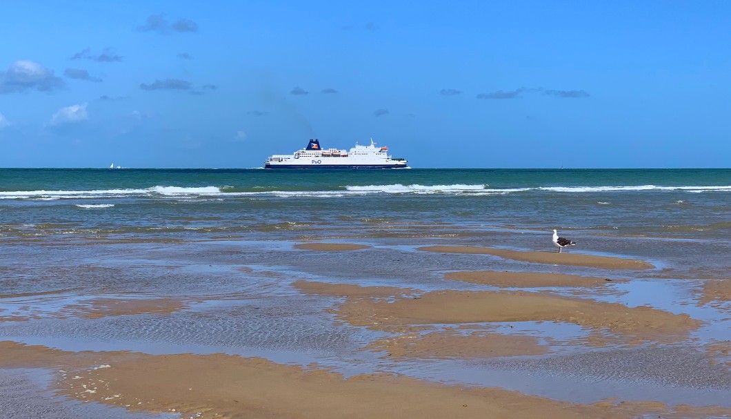 Sangatte in Nordfrankreich am Meer - Kanalfähre