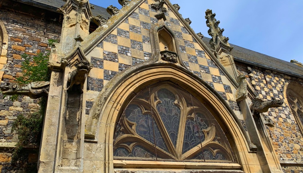 St-Valery-sur-Somme Sommebucht Nordfrankreich - Kirche Saint Martin Detail