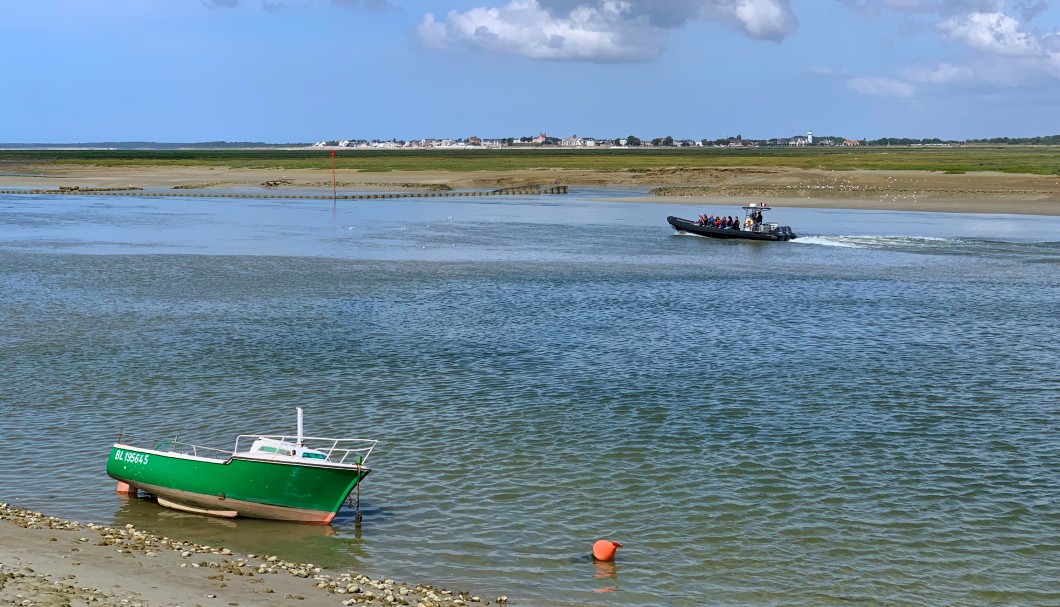 St-Valery-sur-Somme Sommebucht Nordfrankreich - Blick auf Le Crotoy