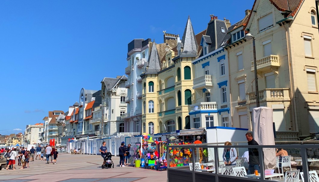 Wimereux in Nordfrankreich am Meer - Promenade