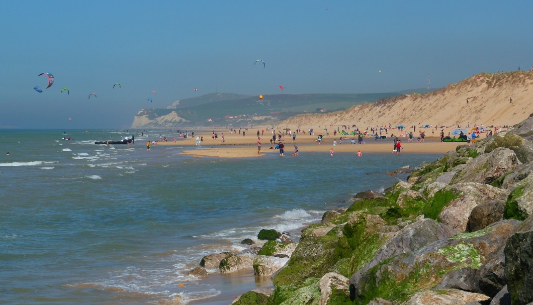 Nordfrankreich am Meer - Strand von Wissant am Cap Blanc Nez