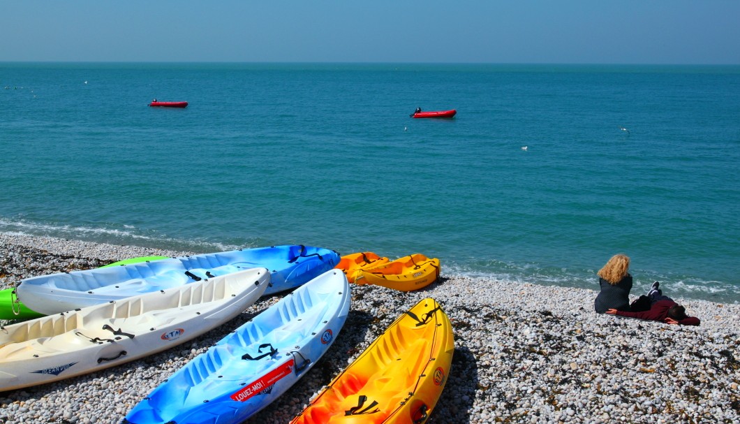 Étretat in der Normandie am Meer - Strand und Meer