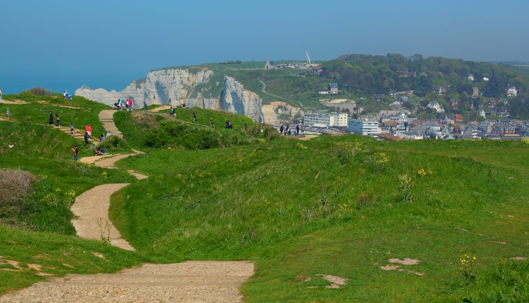 Étretat in der Normandie am Meer - Küstenwanderweg