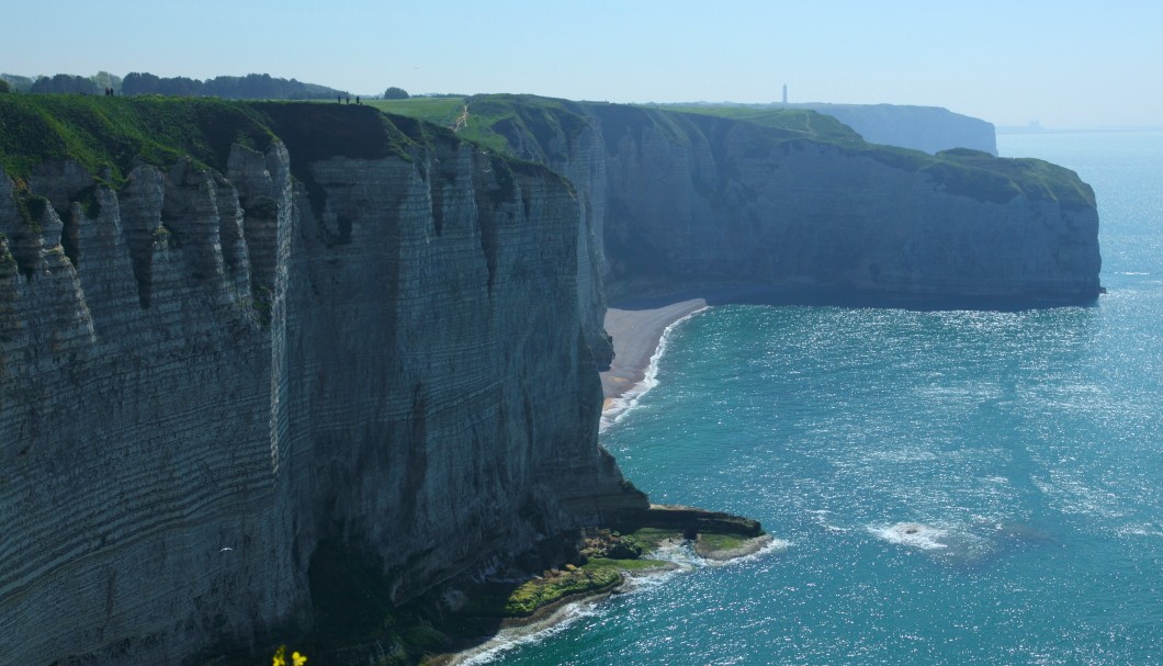 Klippen Alabasterküste in der Normandie bei Étretat