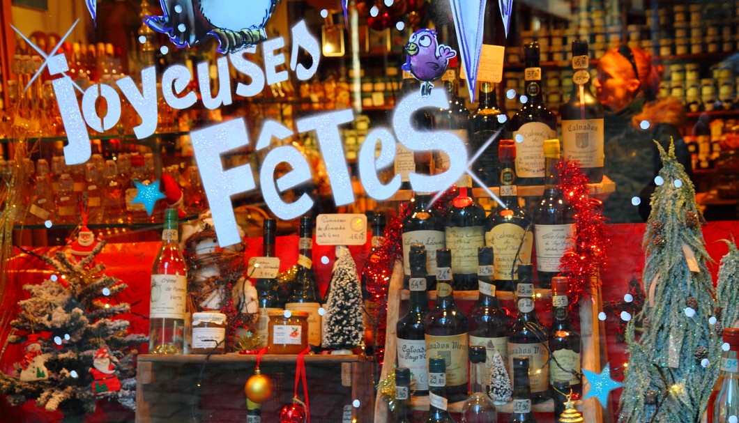 Honfleur in der Normandie am Meer - Geschäft Calvados