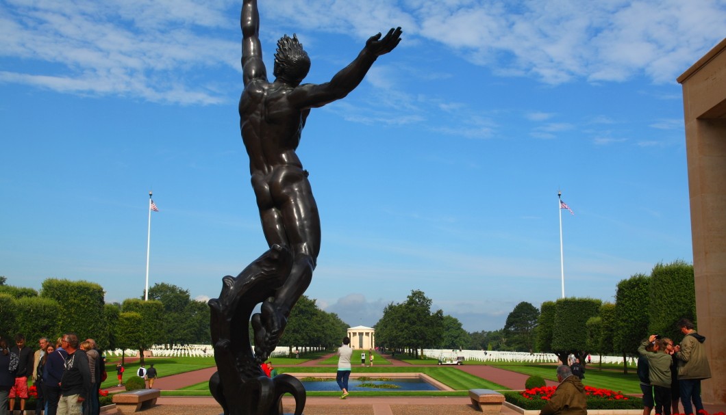 Amerikanischer Soldatenfriedhof Colleville-sur-Mer Normandie - Memorial Gedenkstätte