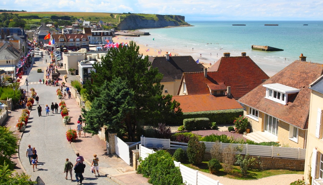 Arromanches-les-Bains Normandie Meer - Ort