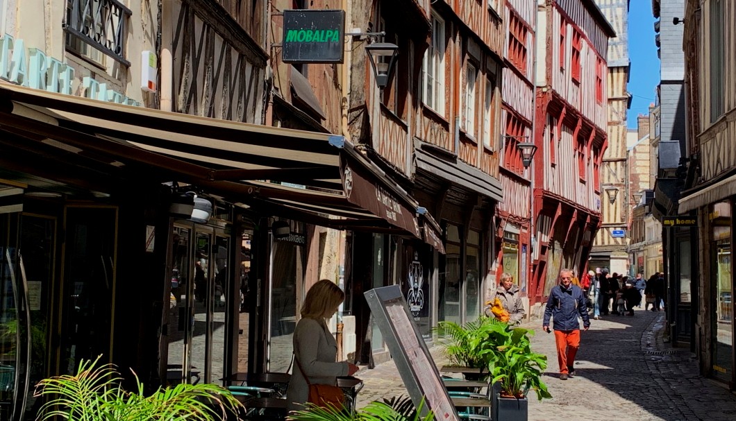 Normandie Urlaub in Rouen - Rue de la Vicomte