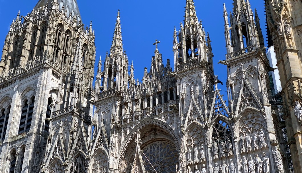 Normandie Urlaub in Rouen - Kathedrale Detail Fassade