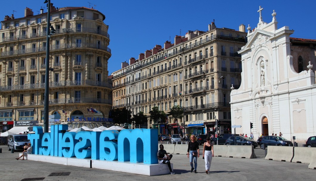 Marseille - Altbauten Großstadthäuser